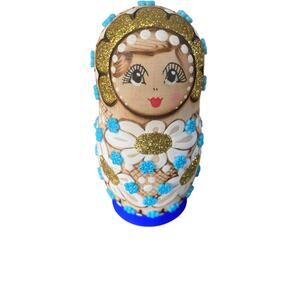 Wooden Nesting Dolls Stacking Dolls Set of 5 USSR